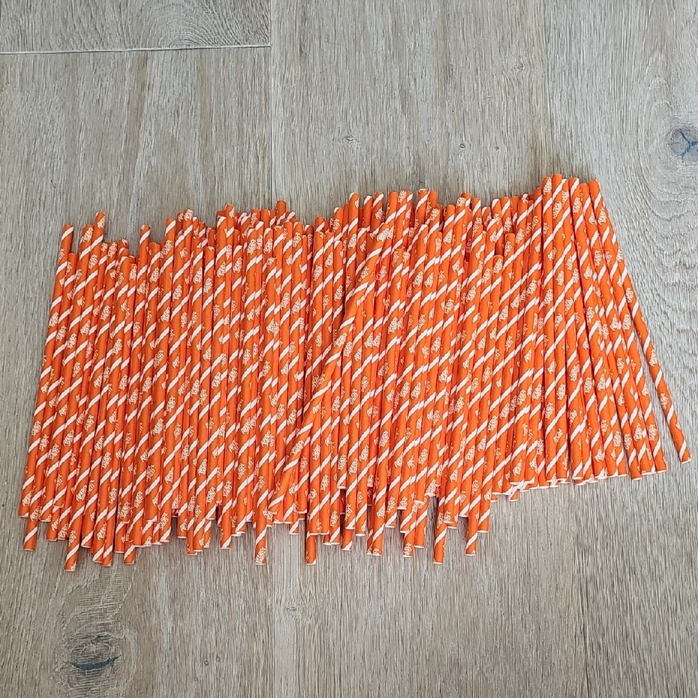 NWOT Aperol Spritz Paper Straws Set Of 123